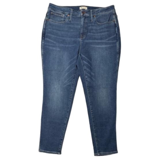 Madewell Curvy High Rise Skinny Medium Wash Jeans Plus Size 20W #1858 - Picture 1 of 7